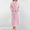 thumbnail image 2 of Gifts for Her Robe for Women Fuzzy Loungewear Oversized Hooded Women's Robes Bath Womens Bathrobe Light Violet, 2 of 9