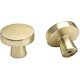thumbnail image 1 of Brosss Pomos de puerta Dors, pomos de cajón con forma de seta, tiradores de cocina dorados, cepillos, pomos de armario de un solo orificio para aparador, juego de 2, Ls531, 1 of 5