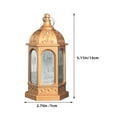 thumbnail image 3 of Miangastore 2Pcs Retro Style LED Lantern Vintage Candle Lantern Lamp Ornament Decorative Lantern, 3 of 9