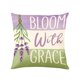 thumbnail image 2 of YiJuHui Summer Decorative Pillow Covers 45x45cm Floral Pattern Soft Breathable Cushion Case for Sofa Bedroom Patio Living Room Decor Home Accents, 2 of 5