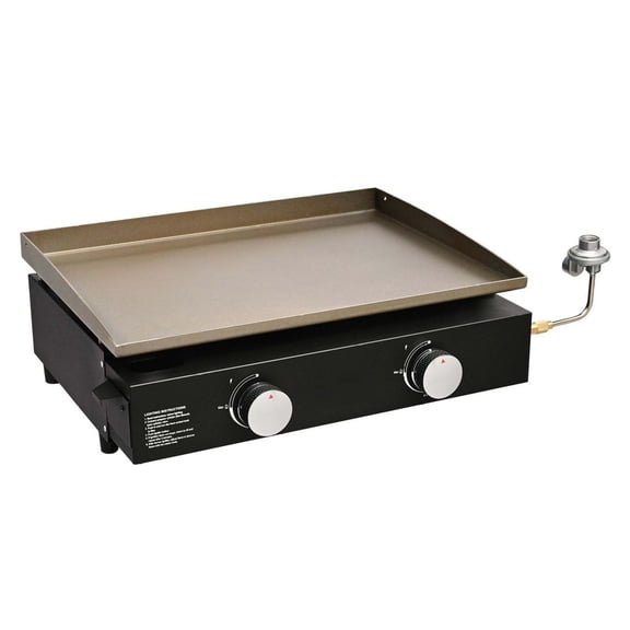 Commercial Griddle 22.4", Heavy Duty Flat Top Gas Grill, Portable Countertop Propane Griddle, 13,000 BTU, Steel Non-Stick Cooking Plate, Restaurant Style