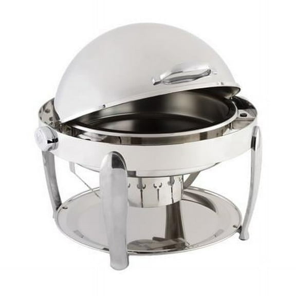 Bon Chef 10001CH Manhattan Non Dripless Round Chafer & Chrome Trim