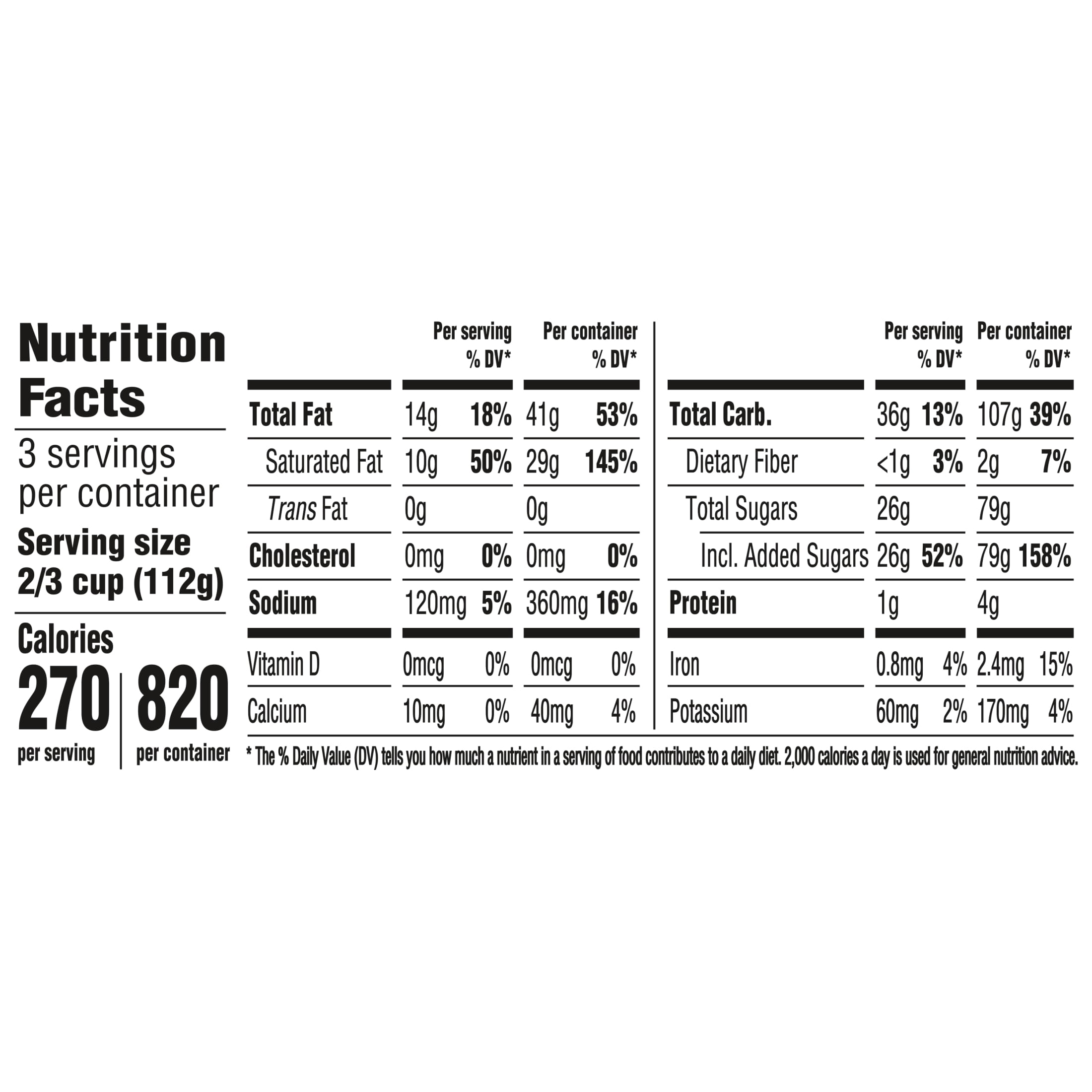 So Delicious Dairy Free Cookie Dough Plant Based Blend Frozen Dessert , 1 Pint