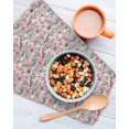 thumbnail image 3 of Vintage Pink Flower Kitchen Dish Towels for Drying Dishes Set of 2, Spring Floral Leaves Pastoral Birds Plants Waffle Weave Microfiber Hand Tea Bathroom Towels Quick Dry & Absorbent Towel 12x12, 3 of 7