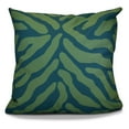 thumbnail image 1 of E by Design Flora and Fauna Animal Stripe Detail Print Outdoor Pillow, 1 of 7