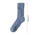 thumbnail image 3 of Cute Fuzzy Calf Socks for Women and Men, Thickened Fleece Slipper Socks, Super Soft Cozy Puffy Winter Warm Sleeping Socks, Indoor Floor Socks, Multi Color Gift Socks, 3 of 6