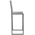 thumbnail image 4 of SAFAVIEH Layne Scandinavian Style Barstool, Grey/Black (18 in. W x 18 in. D x 43 in. H), 4 of 10