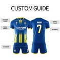 thumbnail image 4 of Custom Mens Football Jerseys 100% Polyester Football Shirts Club Team Training Soccer Wear Uniform Set For Adults 6316, 4 of 6