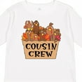 thumbnail image 4 of Inktastic Cousin Crew Cute Turkey Family Boys or Girls Long Sleeve Toddler T-Shirt, 4 of 5