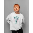 thumbnail image 2 of Giraffe With Glasses Sweatshirt Women -Image by Shutterstock, Female Large, 2 of 4