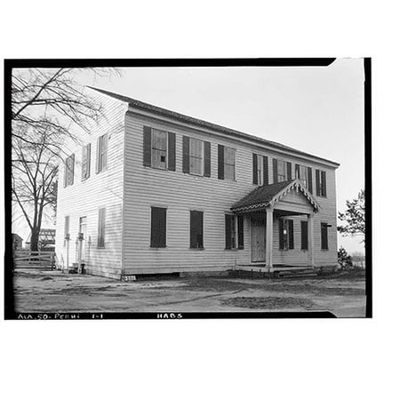 Historic Print, Masonic Hall, U.S. Highway 84 (moved from AL, Claiborne), Perdue Hill, Monroe County, AL, 16" x 20"