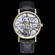 thumbnail image 3 of Reloj de cuarzo vintage para parejas con diseño de figura de aleación negra y correa de PU, 3 of 3