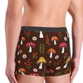 thumbnail image 5 of Fotbe Woodland Mushroom with Flowers and Berries Men’s Total Support Pouch Boxer Briefs, X-Temp Cooling, Moisture-Wicking Underwear, Regular, Long-leg and Trunk-Medium, 5 of 9