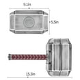 thumbnail image 2 of TOKKOT Thor Hammer Tool Box, Multifunctional Home Repair Tool Set Excellent Hand Tool Novelty Gift for Men as Halloween Prop Cosplay Hammer (Silver), 2 of 7
