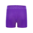 thumbnail image 5 of TSSOE Kids Girls Figure Skating Outfits Ballet Hip Hop Jazz Dance Crop Tops with Gymnastics Dance Shorts Set Purple 14, 5 of 6