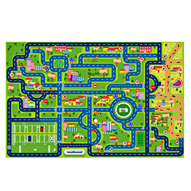 Alfombra para niños FLhrweasw Alfombra de juego multicolor para sala de juegos