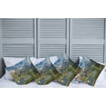 thumbnail image 2 of Ambesonne Nature Throw Pillow Cover 4 Pack, Snowy Mountain Lake, 16", Multicolor, 2 of 5