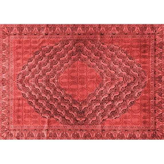 Ahgly Company Indoor Rectangle Persian Red Traditional Area Rugs, 8' x 12'