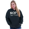 thumbnail image 3 of Nope Not Today Tomorrow Sarcastic Unisex Plus Fleece Graphic Hoodie Brisco Brands 3X, 3 of 4