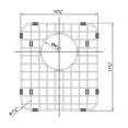 thumbnail image 2 of Dawn G081 Stainless Steel Bottom Sink Grid Accessory, 2 of 2