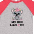 thumbnail image 4 of Inktastic My Gigi Loves Me Grandchild Girls Toddler T-Shirt, 4 of 5