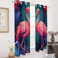 thumbnail image 3 of Flamingo Paradise Floral Luxury Window Curtains Blinds for Living Room Kids Bedroom Bathroom Kicthen Door Home Decor 2 Panels, 3 of 6