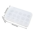thumbnail image 2 of Safeglitz Plastic Egg Holder Tray–Refrigerator Storage Box, Keeps Eggs Organized And Fresh,15-Grid Egg Anti-Collision Storage Box White, 2 of 8