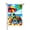 Color 10, variant on Jbralid Colorful Turtle Beach Scene Garden Flag For Spring Summer Home Outdoor Garden Yard Door Decor 12x18 inch