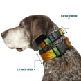 thumbnail image 2 of Buckle-Down Pet Collar, Dog Collar Plastic Buckle, Tie Dye Swirl Multi Color, 7 to 8.5 Inches 0.5 Inch Wide, 2 of 8