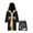 B6, variant on iiniim Kids Boys Boxing Outfit Satin Long Hooded Boxer Robe with Shorts Set Halloween Dress Up B1 10