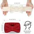 thumbnail image 2 of 3pcs Plush Bow-Knot Spa Headband Set - Soft Fuzzy Hair Wrap for Skincare & Makeup, 2 of 5
