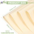 thumbnail image 2 of Uxcell 60 Sheets Flower Wrapping Paper 21.5" x 21.5" Waterproof Papers Cream, 2 of 7