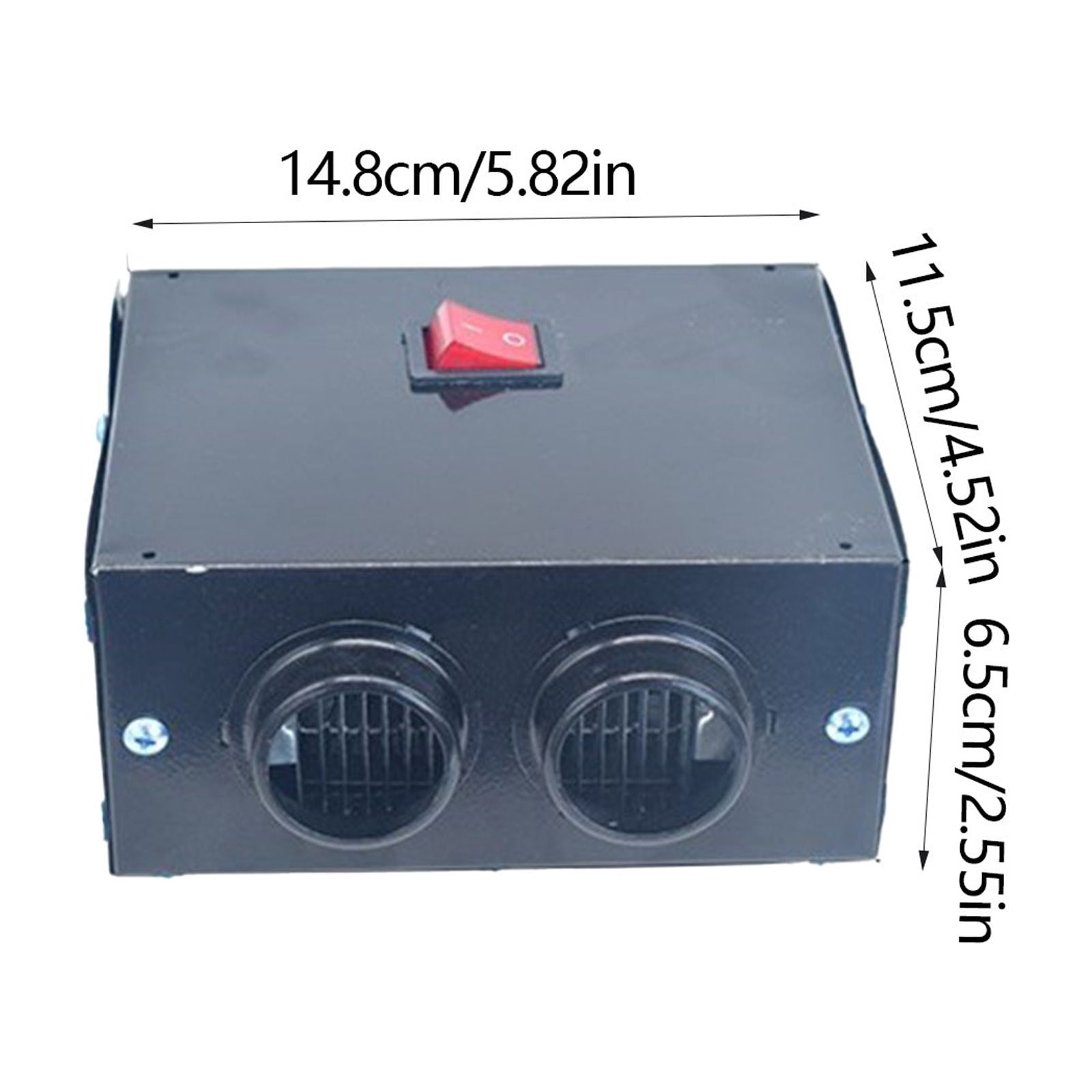 Nsxcdh Automotive Electrical Twin Hole Heater,12v High Power,Abs,11.81x4.33x2.56in,Fast Defrost,5 Second Heating,Car Mounted Winter Accessories Gifts for Women Man