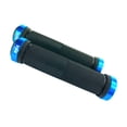 thumbnail image 3 of RNX Lock on Blue Bike Grips MTB BMX Mountain Bike Handlebar Grips with End Caps, 3 of 3