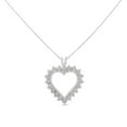 thumbnail image 2 of Sterling Silver 1/4ct. TDW Diamond Heart Pendant Necklace (I-J, I3-Promo), 2 of 6
