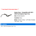 thumbnail image 2 of Heater Hose - Compatible with 2001 - 2005 Ford Explorer Sport Trac 2002 2003 2004, 2 of 2
