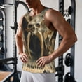 thumbnail image 5 of Disketp Ancient Skull Cave Landscape Men's Workout Tank Tops Sleeveless Gym Shirt Quick Dry Fitness Bodybuilding Sleeveless T Shirt-4X-Large, 5 of 7