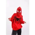 thumbnail image 5 of Spiderman Männer und Frauen Paare neue vielseitige Retro personalisierte bestickte bedruckte Strickjacke lose Kapuzen-Sweatshirt-Jacke, 5 of 5