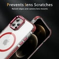 thumbnail image 4 of Allytechgroup Clear Magnetic Case for Apple iPhone 16 Pro Max, Camera Lens Kickstand Compatible with Magsafe Slim Fit Drop Protection Shockproof Back Case Cover for iPhone 16 Pro Max, Red, 4 of 8