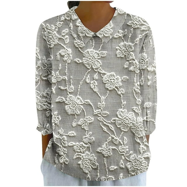 T-shirts en Lin pour Femmes Chemise à Col à Manches Longues Blouses Ultra Douces Texturées Chandail en Molleton Athlétique Extensible Chandail Automne Hiver Blouses