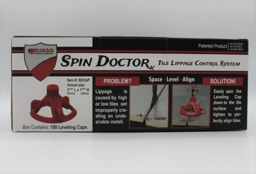 RTC Products SDCAP 100 Piece Spin Doctor Tile Leveling System Caps 