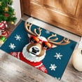 thumbnail image 4 of Christmas Reindeer Welcome Mat – Holiday Entry Door Rug for Front Porch, Indoor Outdoor Floor Mat for Kitchen, Bathroom, Entryway Decor, 4 of 5
