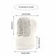 thumbnail image 3 of Gorro de Punto 3 En 1 para Mujer con Bufanda y Mascarilla | Pasamontañas de Invierno con Forro Polar Resistente Al Viento | Cubrebocas de Punto Suave y Cálido para Actividades Al Aire Libre En Climas, 3 of 6
