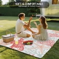thumbnail image 4 of Outdoor Rug 4x6 ft Coral Red Pastel Aqua Coastal Waterproof Outdoor Patio Rug Mat Non Slip Outside Area Rugs Carpet for RV,Camping,Porch,Deck,Pool,Balconybackyard,Ocean Animals Pattern, 4 of 9