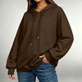 thumbnail image 2 of Tumotour Pullover Hoodies for Women'S Hooded Fall Sweatshirt Drawstring Long Sleeve Athletic Workout Blouses, 2 of 5
