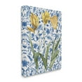 thumbnail image 4 of Stupell Industries Three Tulips on Toile Botanical & Floral Painting Gallery Wrapped Canvas Art Print Wall Art, 36 x 48, 4 of 8