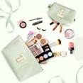 thumbnail image 5 of DAKIMOE Makeup Bag Cosmetic Bags Organizer Personalized Initial Travel Essentials Toiletry Bag for Birthday Christmas Girlfriend Teacher Valentines Day Gifts, 5 of 9