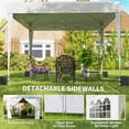 thumbnail image 4 of Outsunny 10 x 10 ft Pop Up Canopy Tent with Sidewalls, UPF50+ Outdoor Portable Instant Canopy Shelter with Carry Bag, Sandbags, White, 4 of 9