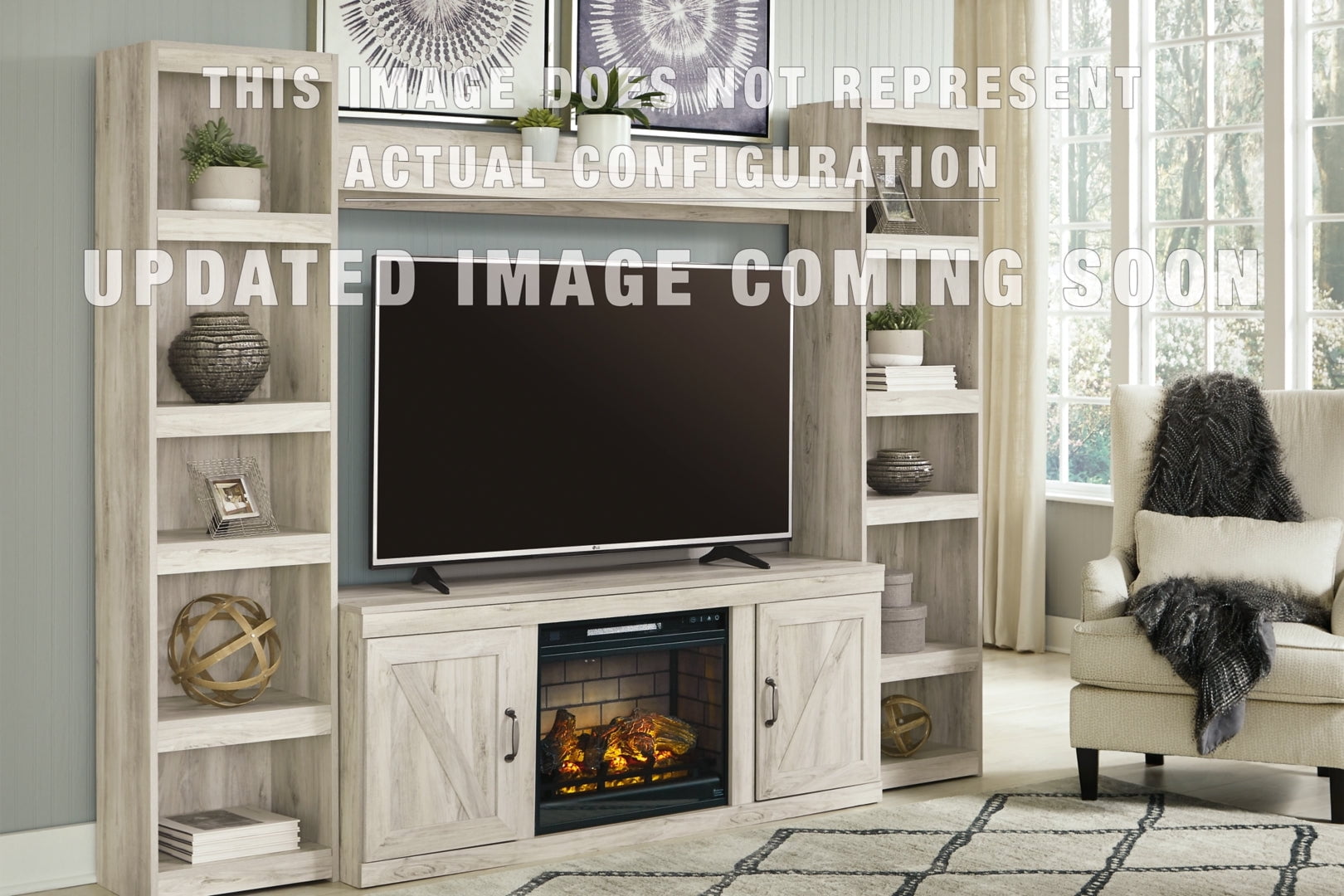 Bellaby 3Piece Entertainment Center with Electric Fireplace