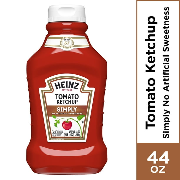 Simply Heinz Tomato Ketchup, 44 oz Bottle